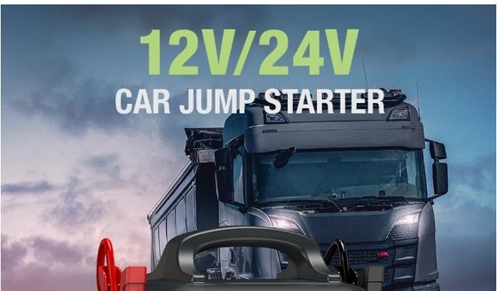 디지털 화면 무거운 트럭 디젤 엔진 점프 시작기 540HP 엔진 12V 및 24V
