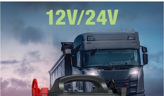 USB-C 충전 출력 및 2000A 최고 전류와 함께 24V 대용량 트럭 점프 스타터