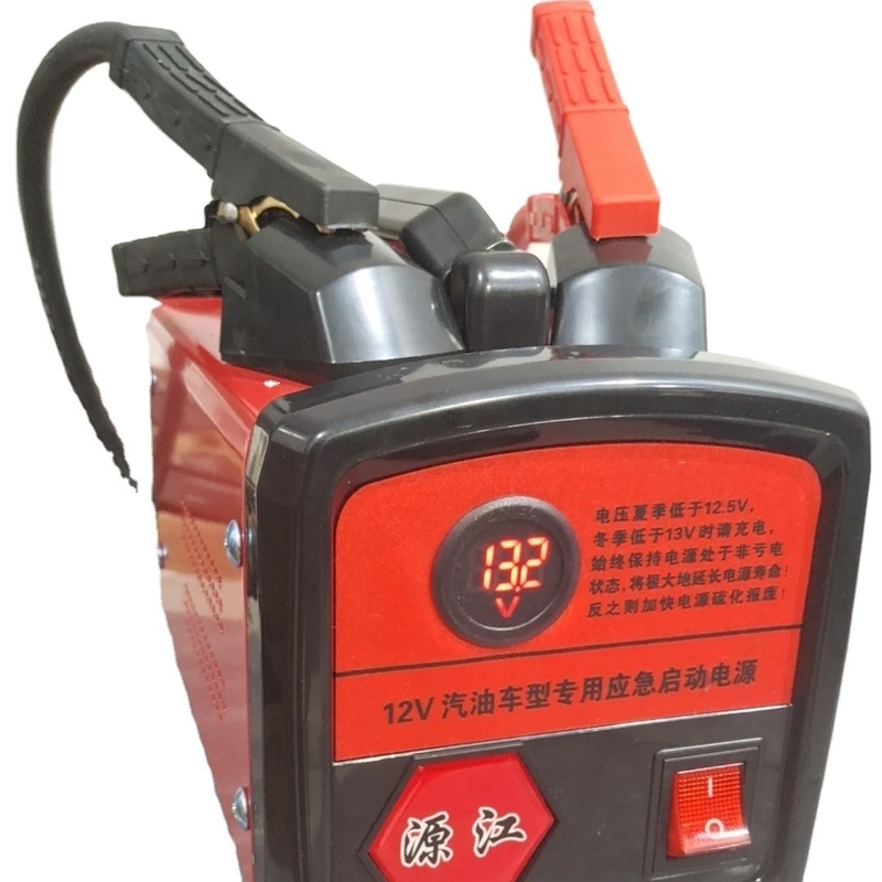 스파크 پروف 휴대용 12V 자동차 점프 스타터 자동차 비상 도구 출력 5V 12V 16V 24V