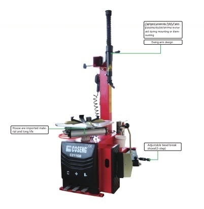 자동차 타이어 수리 콤보 CE 8-10 바 작동 압력 110V/220V 전원 공급 2500 kg 진주 차단력